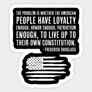 Frederick Douglass, Quote, Black History, African American Sticker